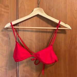 Tropic of C bikini top in Poppy